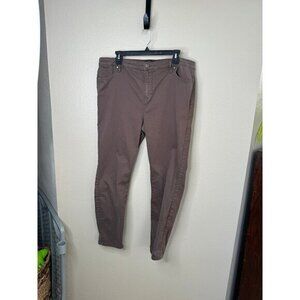 Buffalo David Bitton Women's Pants 16/36 Hannah High‎ Rise Stretch Skinny Brown
